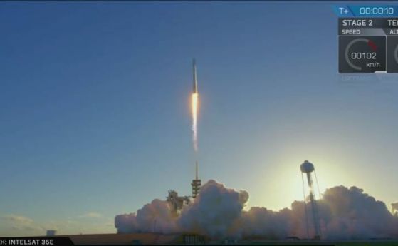 Видео на изстрелването на ракетата Falcon 9 с Intelsat 35e 