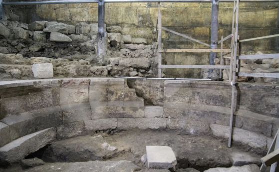 Римски театър е открит в основата на Стената на плача в Йерусалим (видео)