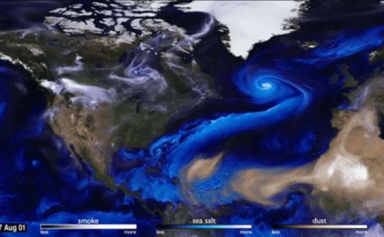 Тазгодишният сезон на ураганите в симулация на НАСА (видео)