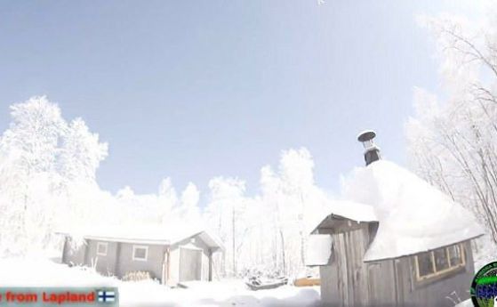 Метеор превърна нощта в ден над Лапландия (видео)