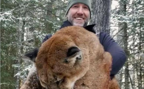 Нагъл тв водещ убива планински лъв и се хвали във Facebook