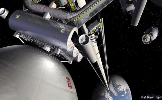 По-лесно е да се изгради асансьор към космоса на Луната