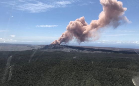Хавайският вулкан Килауеа изригна след трус с магнитуд 5.0 (видео)