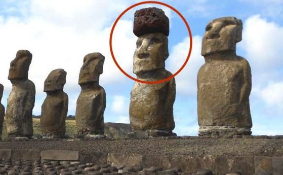 Разрешиха загадката на шапките на статуите на Великденските острови