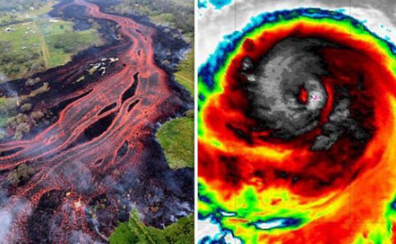Хавай под угрозата на две бедствия: Вулкан и ураган (видео)