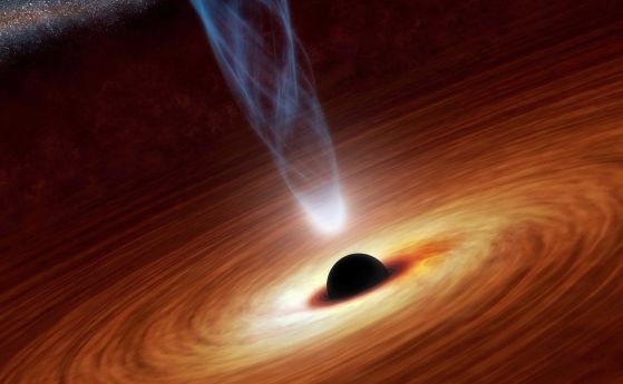 Астрономи откриха загадъчно свиваща се черна дупка (видео)