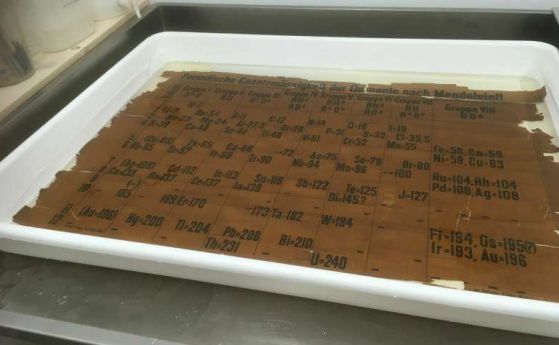 Намерен е най-старият екземпляр на периодичната таблица на Менделеев