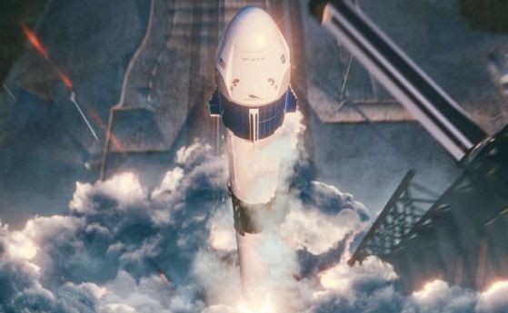 На живо: Стартът на първия от 8 години американски космически кораб, предназначен за астронавти