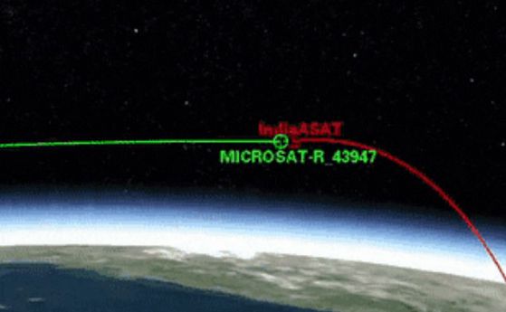 Боклук от индийския сателит се разпръсна до 1600 км височина и може да застраши МКС (видео)