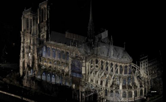 3D виртуалният модел на Нотр Дам дава надежда за пълното възстановяване на катедралата (видео)