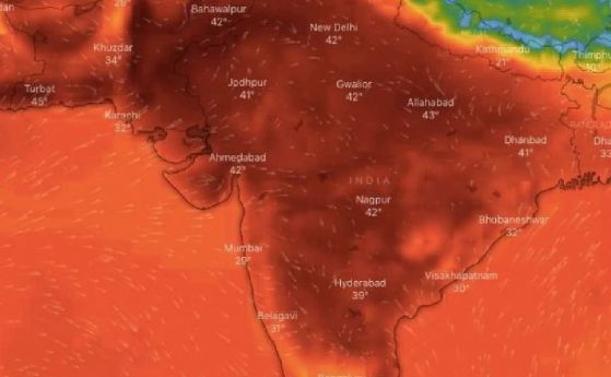 Температурите достигнаха 50 градуса по Целзий в Северна Индия