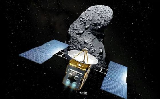 Японският апарат Хаябуса 2 кацна за втори път на далечен астероид и събра образци (видео)