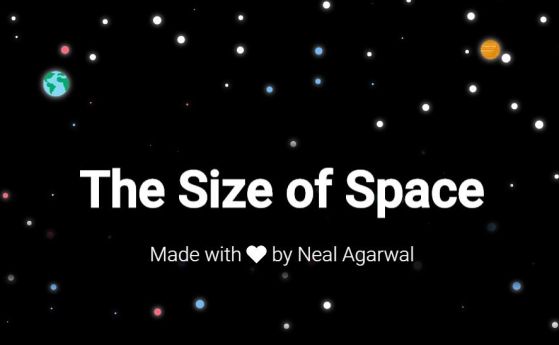 Интерактивна визуализация показва умопомрачителния мащаб на Вселената