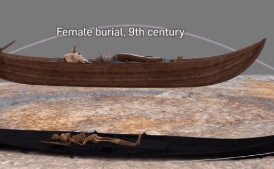 Жена е мистериозно погребана в лодка в стогодишен гроб на друг викинг (видео)