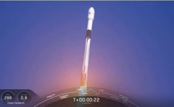 На живо: Изстрелването на ракетата Falcon 9 с трета серия спътници Starlink