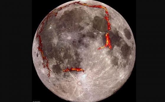 Нови доказателства за активна тектонска система на Луната