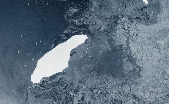 ЕКА проследява тригодишното пътешествие на айсберг от над 1000 километра