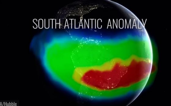 НАСА проследява огромна нарастваща аномалия в магнитното поле на Земята (видео)