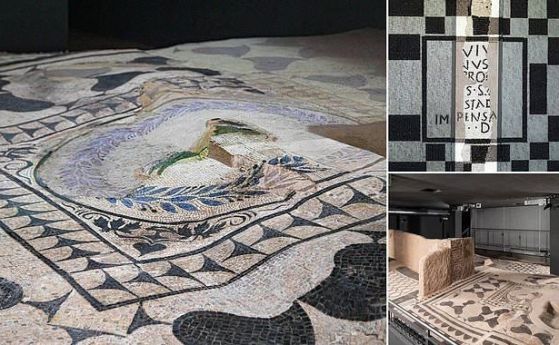 Откриха под блок в Рим вила на 2000 години с великолепни мозайки