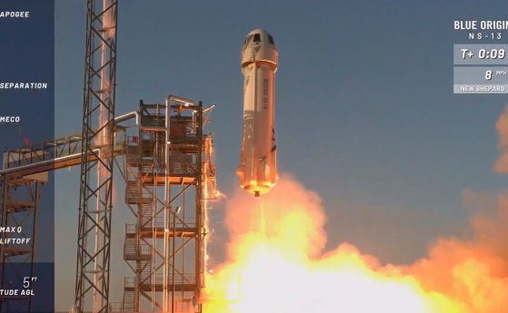 Тестът на ракетата New Shepard мина успешно (видео)