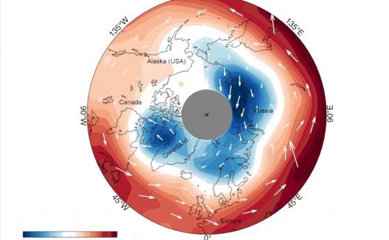 Сложен феномен на полярния вихър се изяснява от сателита Aeolus