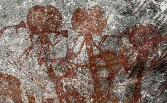 Пещерни картини на „извънземни“ с биволска глава са намерени в Танзания