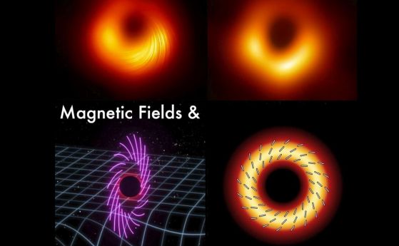 Как магнитните полета влияят на изображенията на черните дупки (видео)