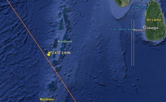 Китайската ракета падна край Малдивите. Вижте първите видеоклипове