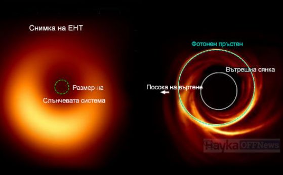Можем ли да видим фотонния пръстен на хоризонта на събитията на черна дупка?