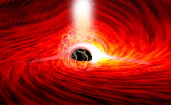 За първи път се наблюдава светлината, идваща иззад черна дупка