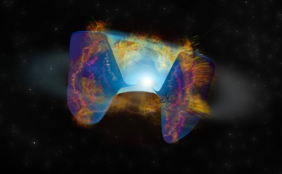 Черна дупка или неутронна звезда пада в друга звезда и задейства свръхнова (видео)