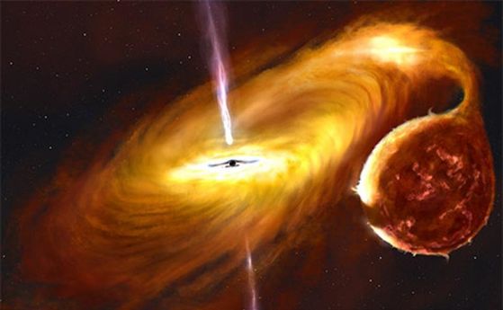 Странна черна дупка, открита в Млечния път, е с огромна деформация в нарастващия й диск
