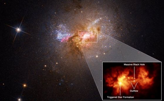 Открита е черна дупка, която създава звезди, вместо да ги поглъща (видео)