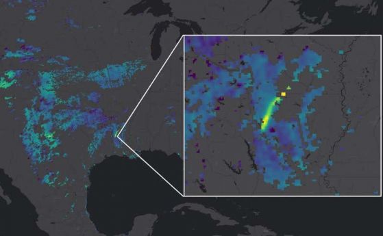 Сателитни снимки показват, че най-големите течове на метан идват от Русия и САЩ