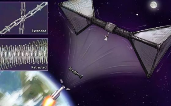 Огромна въртяща се космическа станция в километров мащаб може да бъде изстреляна от една ракета (видео)