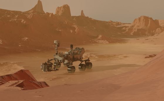 Марсоходът Perseverance на Марс