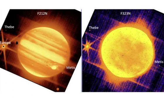 Първата снимка на телескопа "Джеймс Уеб" на Юпитер вече е публикувана със зрелищни детайли