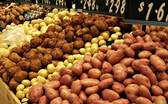 Различни видове картофи. 