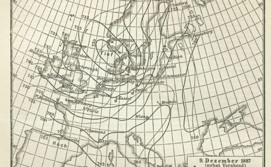 На 31 август 1848 г. започва да се публикува ежедневна прогноза за времето