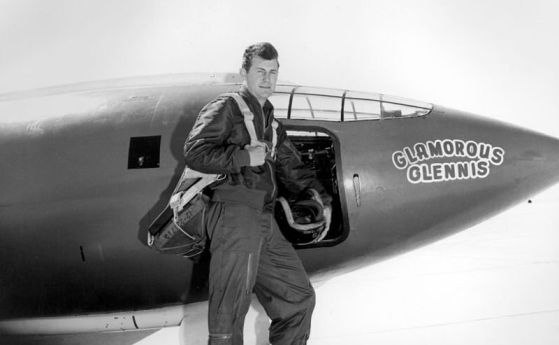 На 14 октомври 1947 за първи път човек е превишил скоростта на звука в хоризонтален полет
