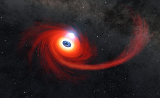 НАСА наблюдава от необичайно близко разстояние черна дупка, поглъщаща звезда (видео)