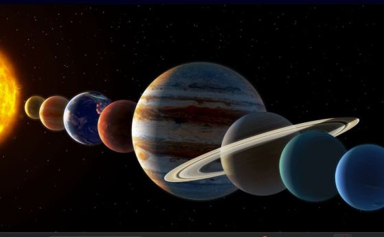 Илюстрация на Слънчевата система