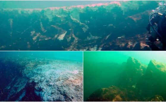 Подводни снимки от вътрешността на втората най-дълбока синя дупка в света