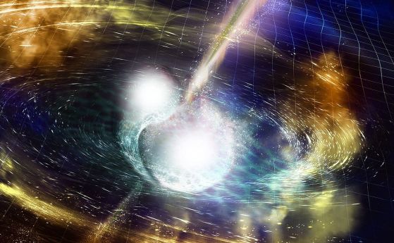 Гравитационните вълни, генерирани от сливането на две неутронни звезди, биха могли да разкрият създаването на свободни кварки чрез такива сливания.
