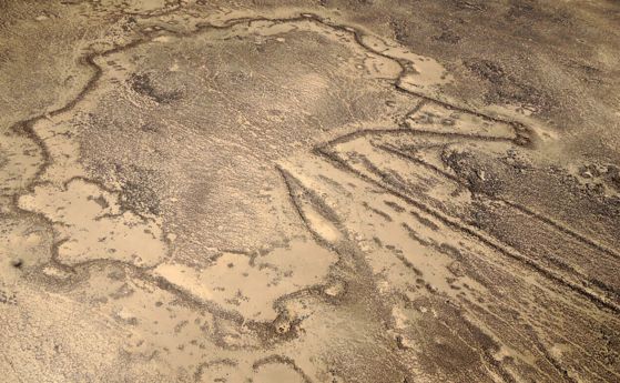 Скалните гравюри в Близкия изток може да са карти или чертежи на огромни пустинни хвърчила