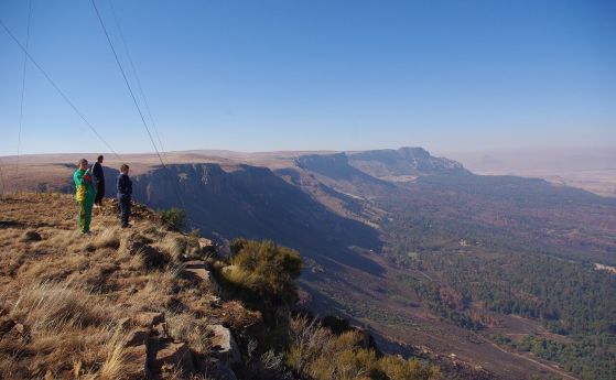Пейзаж, показващ Източноафриканската рифтова долина