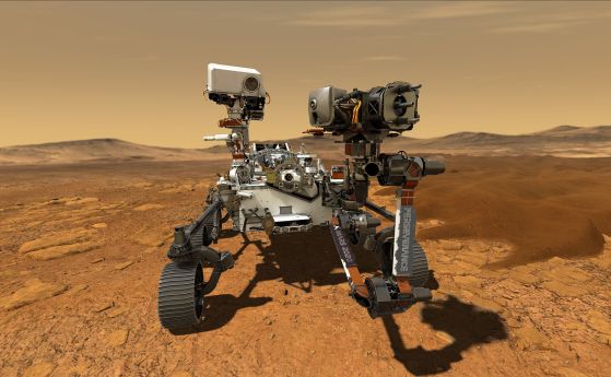 Марсоходът Perseverance откри няколко органични молекули в кратера Йезеро