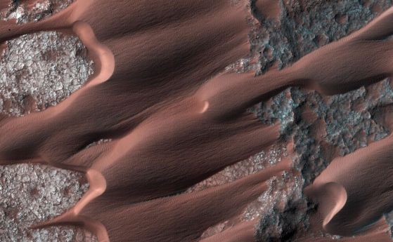 Примери за активни дюнни полета в Нили Патера на Марс. Дюни като тези са изследвани за това проучване с надеждата да дадат на учените по-добра представа за това как техните взаимодействия се влияят от климата на планетата.