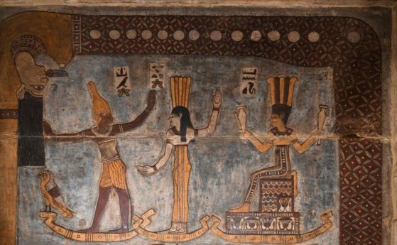 Древна новогодишна сцена от Египет е открита на покрива на 2200-годишен храм