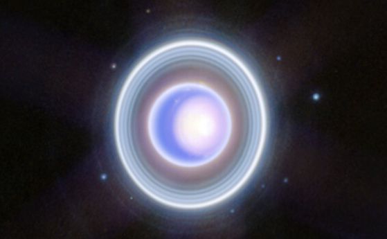 Като коледен поздрав "Джеймс Уеб" показва пръстените и луните на Уран (видео)